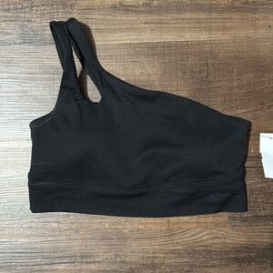 CALIA by Carrie Underwood Black Asymmetrical Crop Top